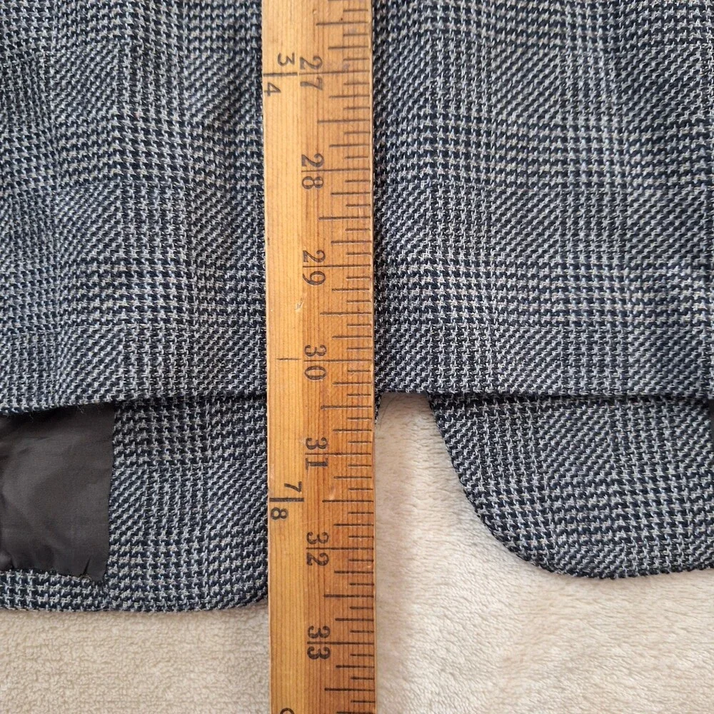 Giorgio Armani Blazer Mens 42R Glen Plaid Le Collezioni 3 Button Made in Italy